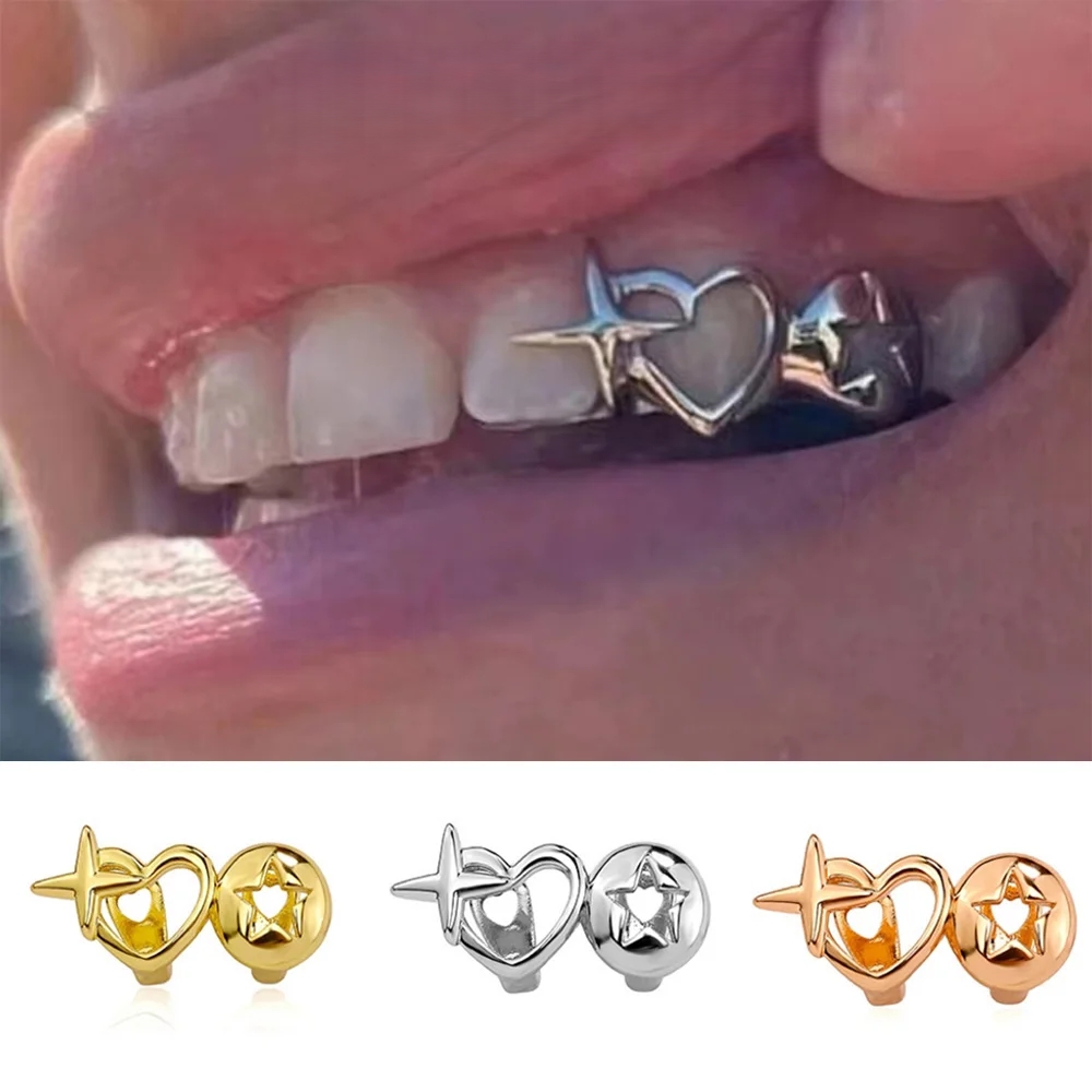 Vintage Collectibles For Sale - Punk Hip Hop Hollow Heart Teeth