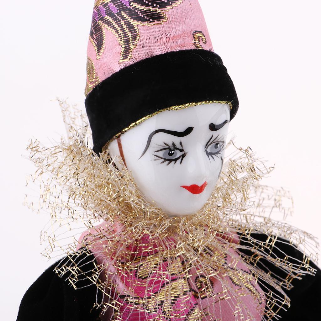 22cm Porcelain Clown Dolls Col - Vintage Collectible Clowns ulasan dan harga