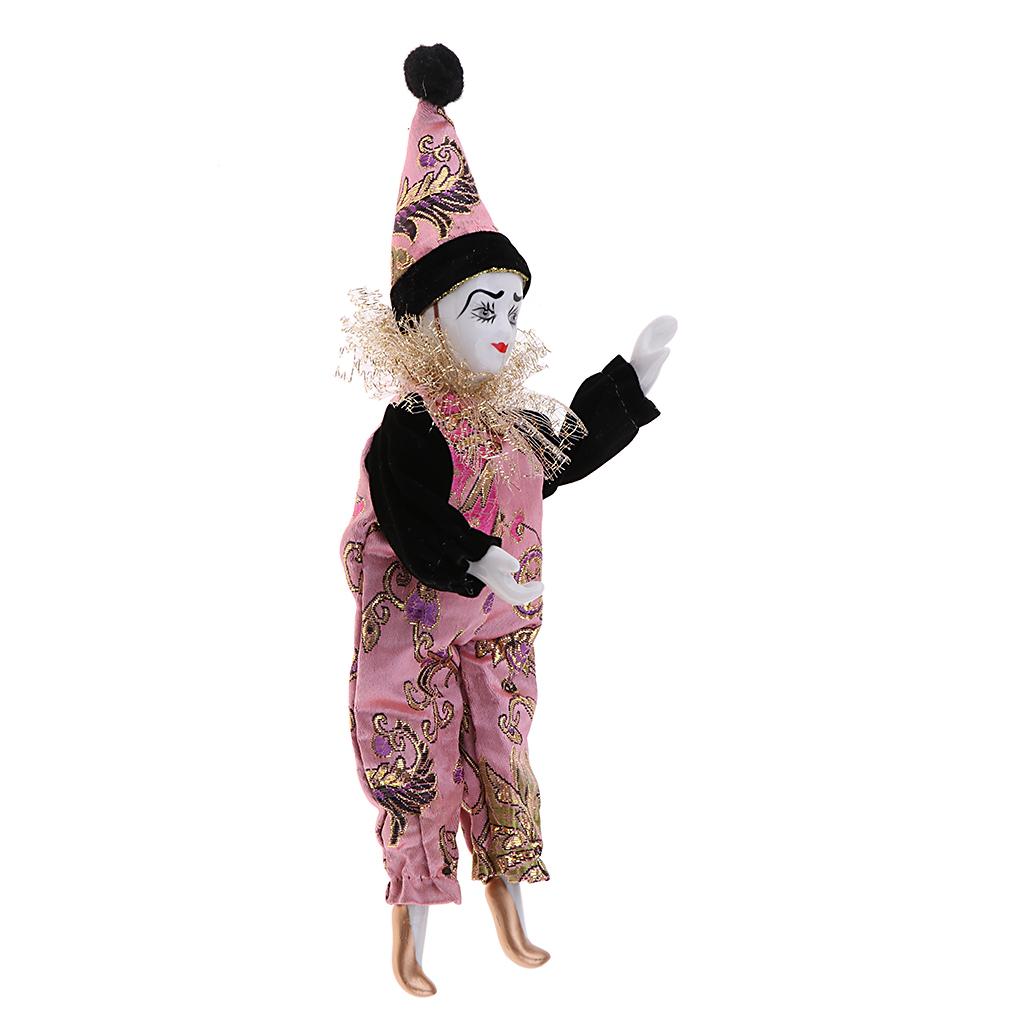 22cm Porcelain Clown Dolls Col - Vintage Collectible Clowns ulasan dan harga