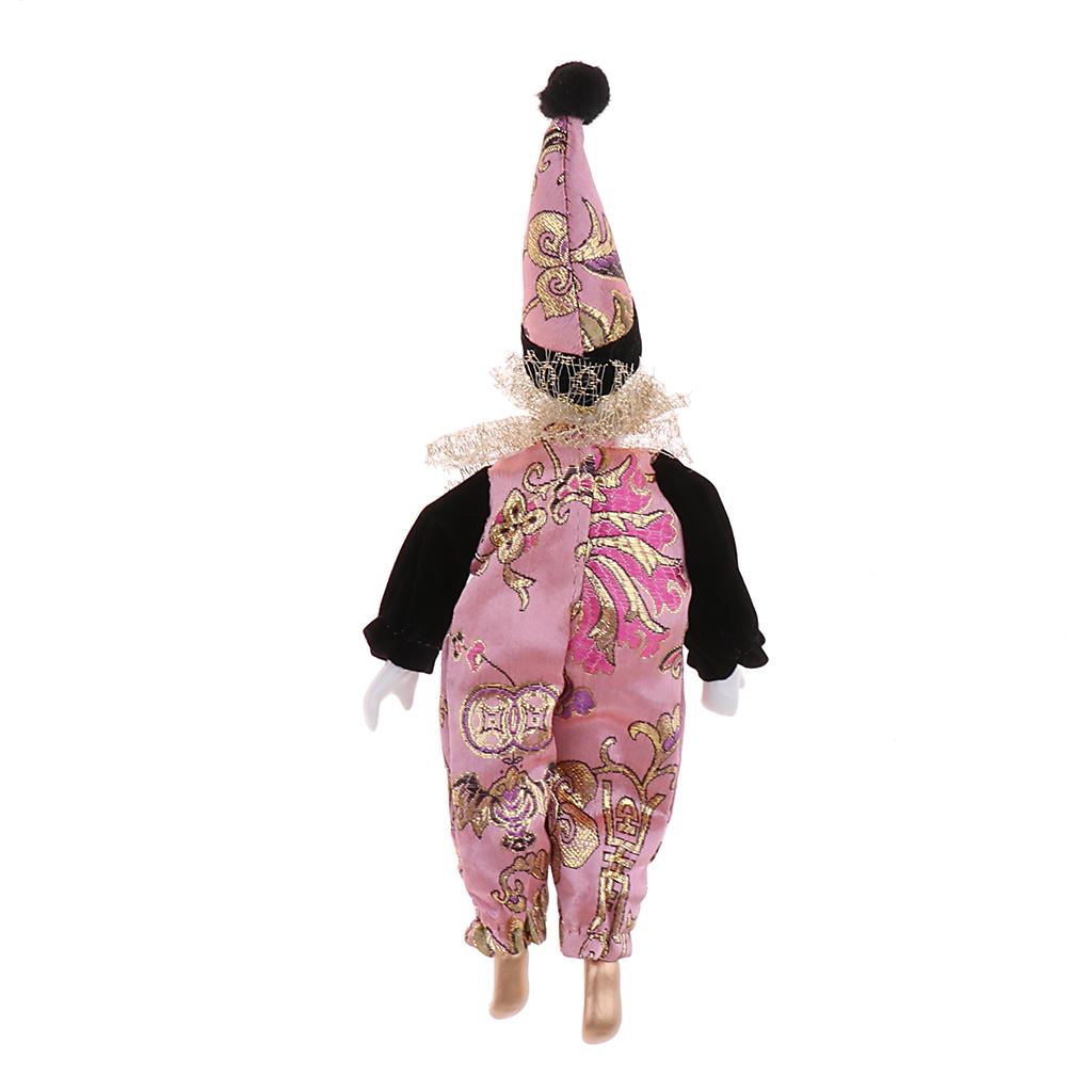 22cm Porcelain Clown Dolls Col - Vintage Collectible Clowns ulasan dan harga