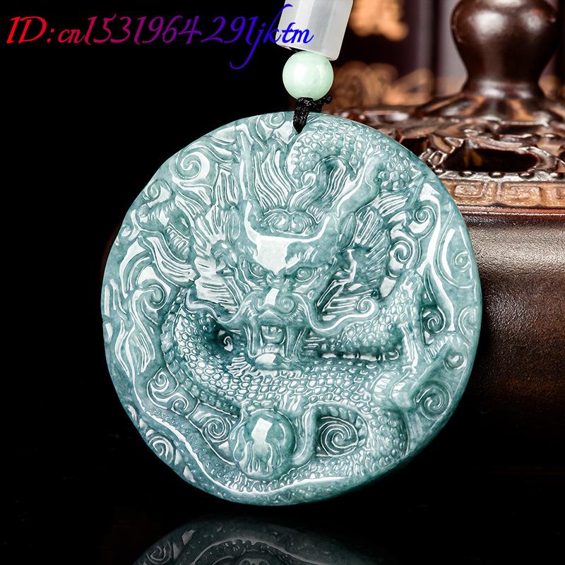 Burmese Jadeite Dragon Pendant - Vintage Necklace ulasan dan harga