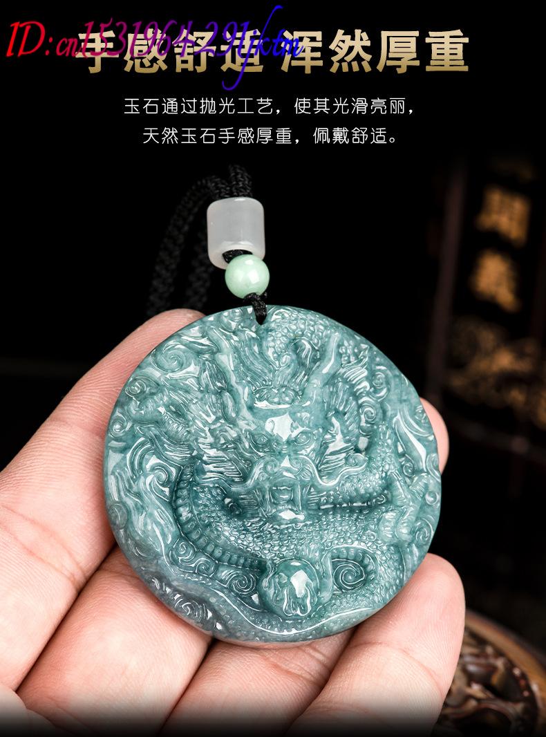 Burmese Jadeite Dragon Pendant - Vintage Necklace ulasan dan harga