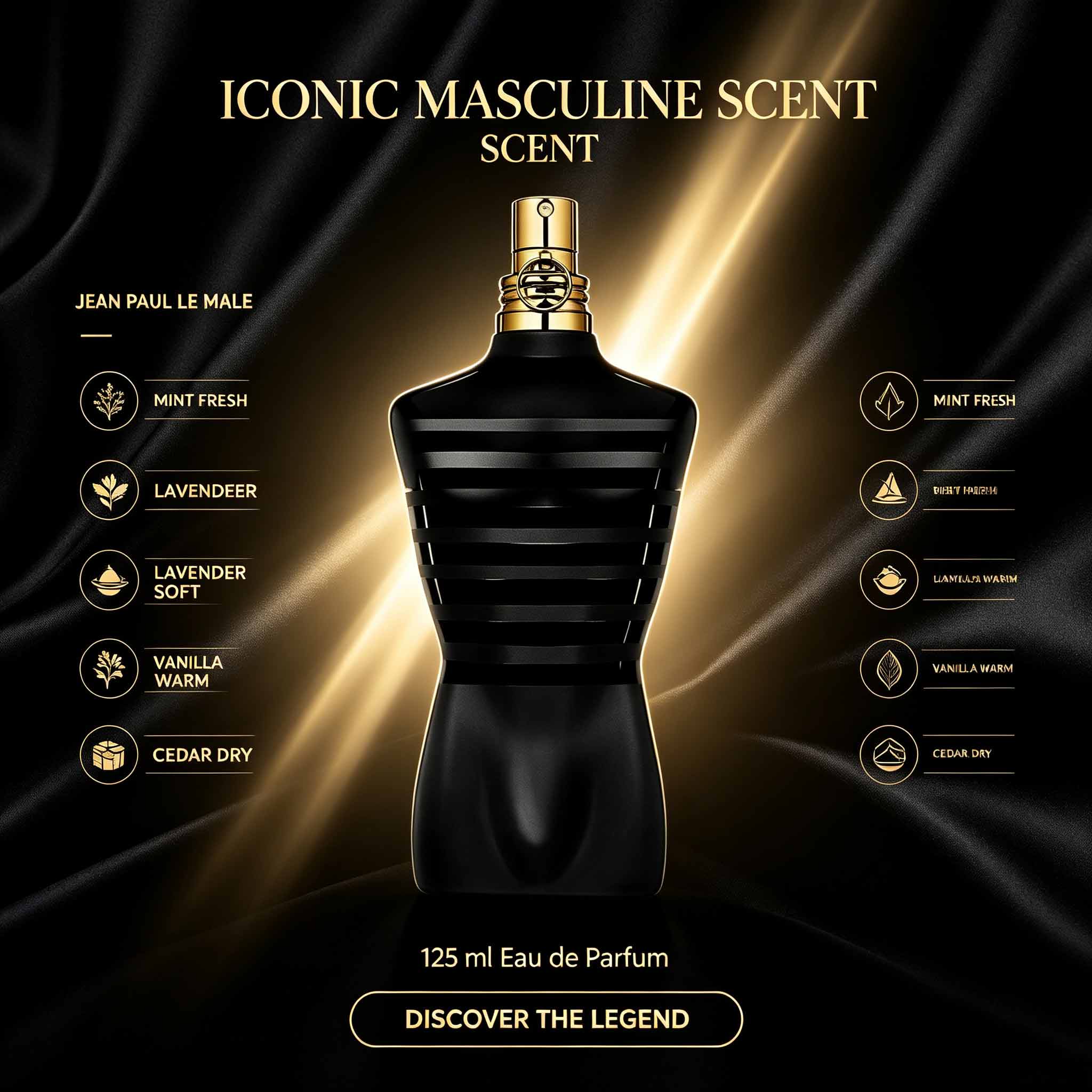 Jean Paul Le Male Men Perfume  - Vintage Collectible Bells ulasan dan harga