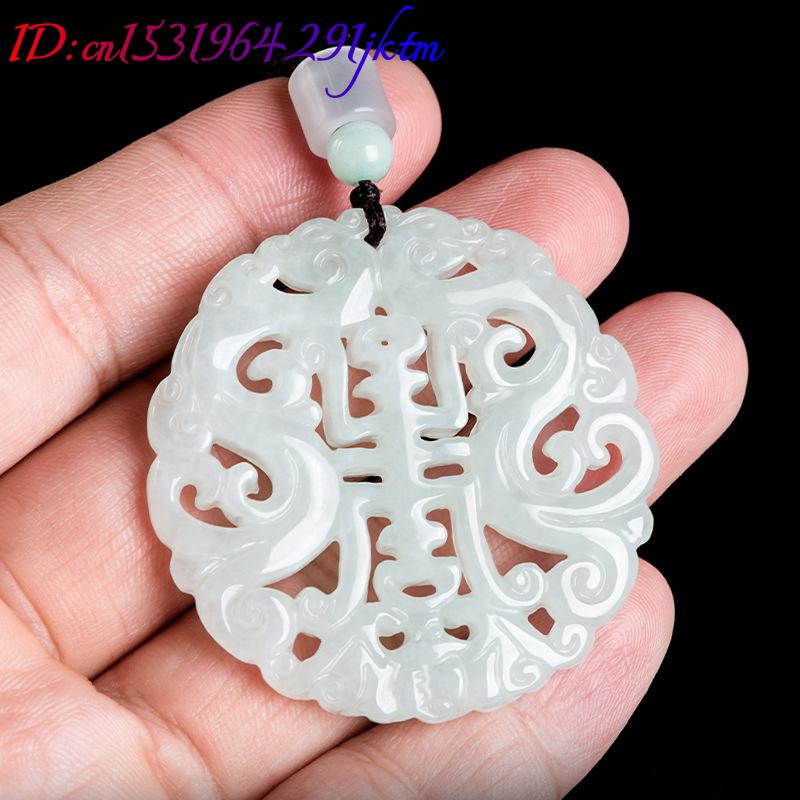 Burmese Jadeite Dragon Pendant - Vintage Necklace ulasan dan harga