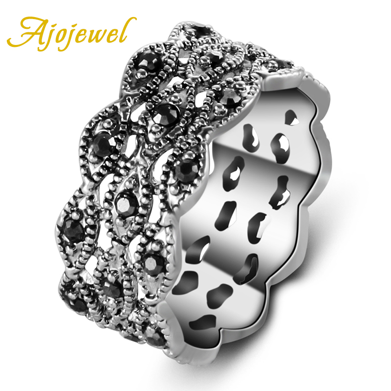 Ajojewel 3 Layer Rhinestone Ri - Vintage Items Collection ulasan dan harga