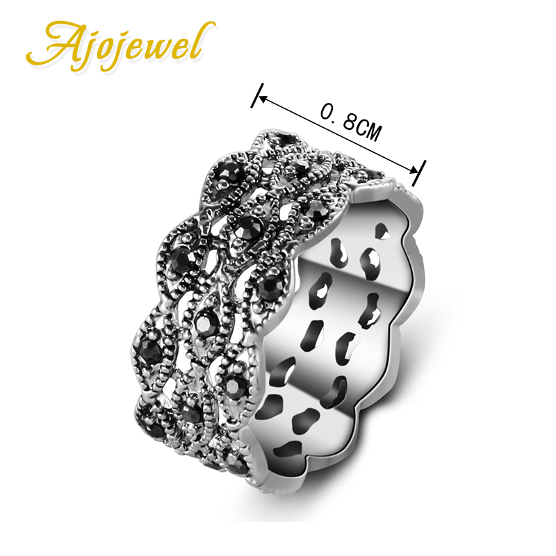 Ajojewel 3 Layer Rhinestone Ri - Vintage Items Collection ulasan dan harga
