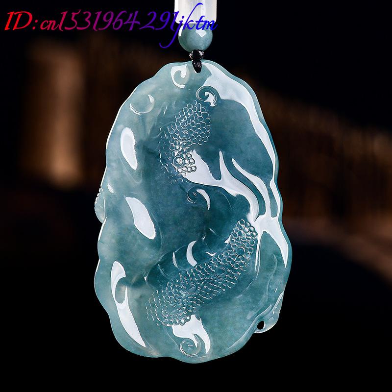 Natural Burmese Jadeite Dragon - Vintage Necklace ulasan dan harga