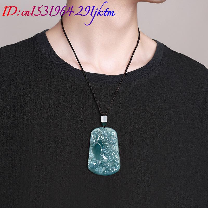 Natural Burmese Jadeite Scener - Vintage Necklace ulasan dan harga