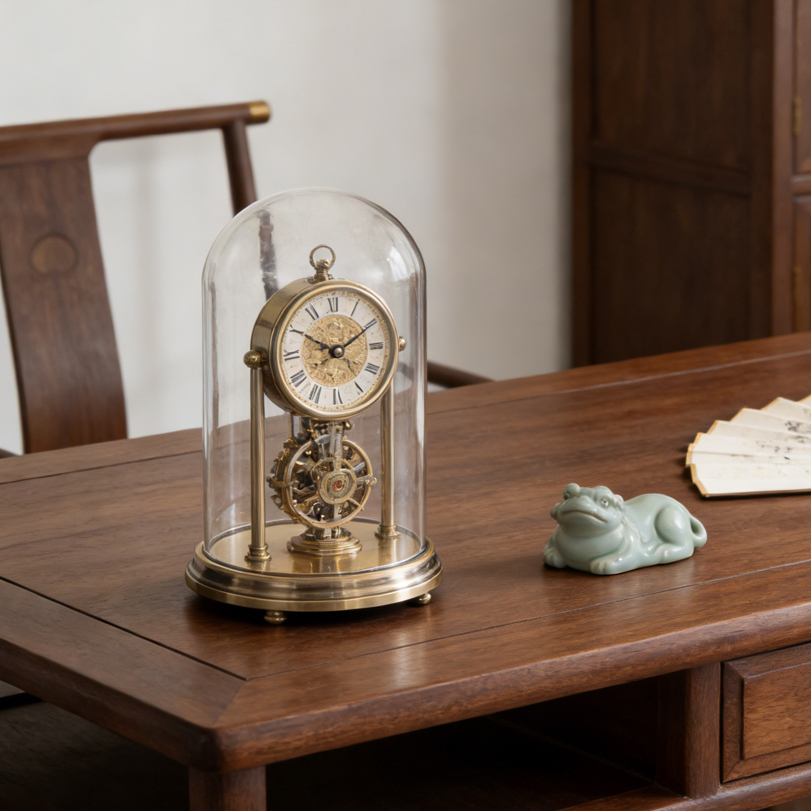 Mechanical Clock Glass Cover F - Vintage Collectible Bells ulasan dan harga