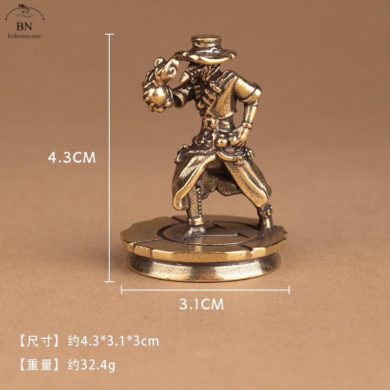 solid Brass Dance Cowboy Figur - Vintage Collectibles Toys ulasan dan harga