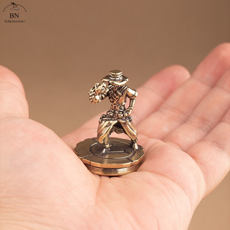 solid Brass Dance Cowboy Figur - Vintage Collectibles Toys ulasan dan harga