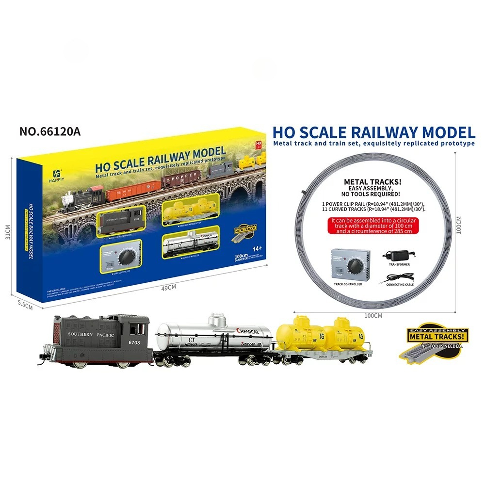 HO Scale Metal Rail Train Mode - Vintage Collectibles Toys ulasan dan harga