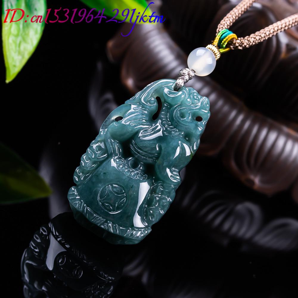 Burmese Jadeite Pixiu Pendant  - Vintage Necklace ulasan dan harga