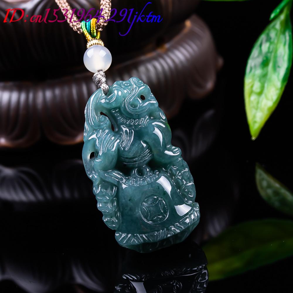 Burmese Jadeite Pixiu Pendant  - Vintage Necklace ulasan dan harga