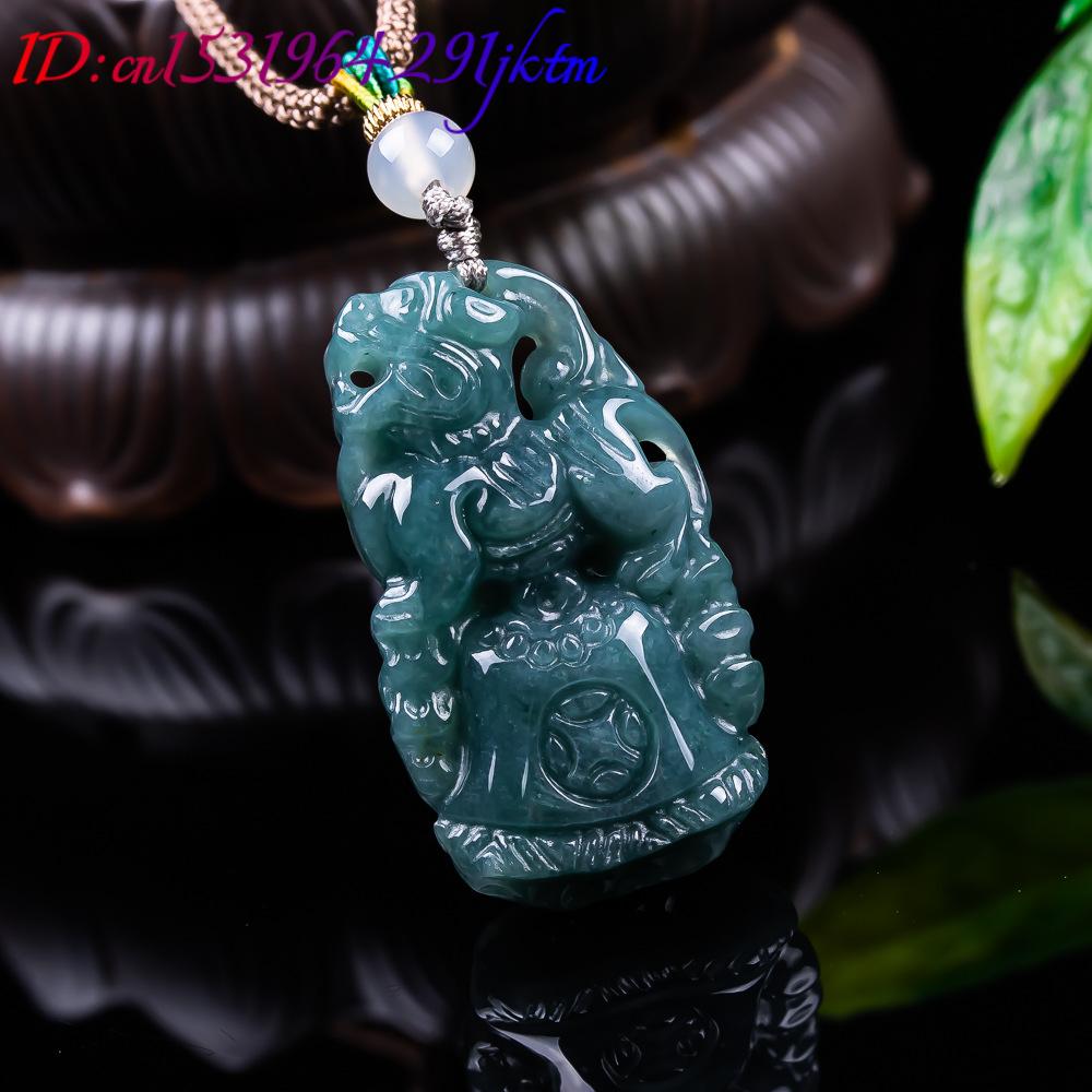 Burmese Jadeite Pixiu Pendant  - Vintage Necklace ulasan dan harga