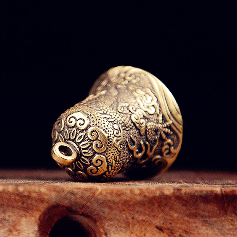 Vintage Brass Bell Carved Drag - Vintage Collectible Bells ulasan dan harga