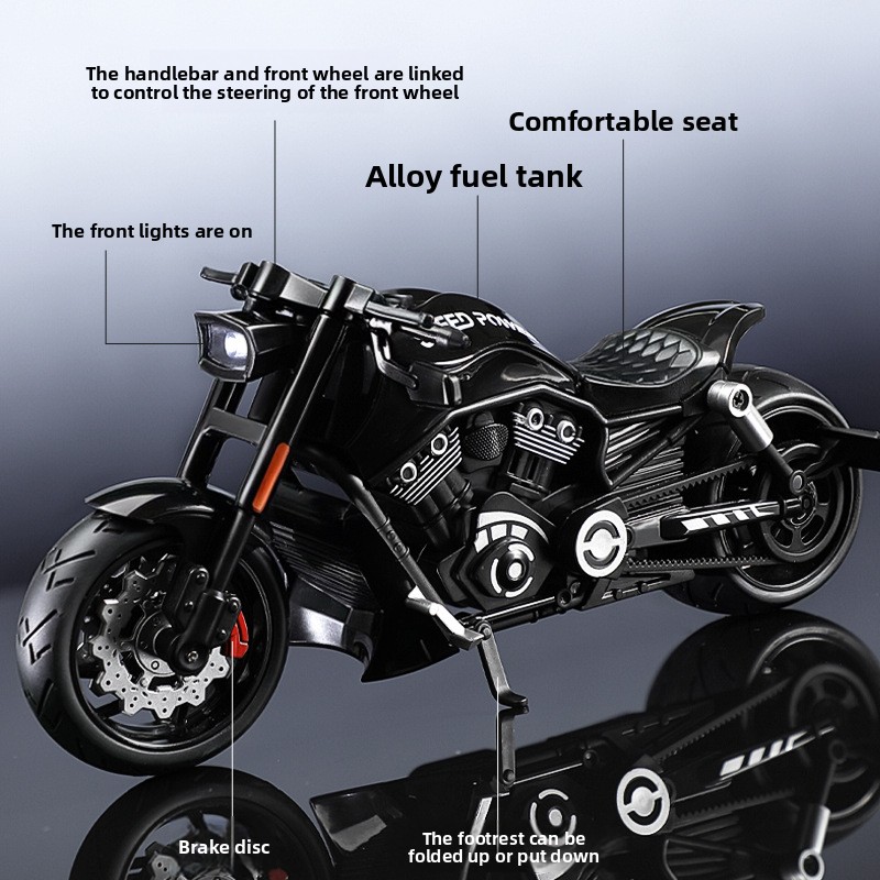 Simulation 1:10 Alloy Harley V - Vintage Collectibles Toys ulasan dan harga