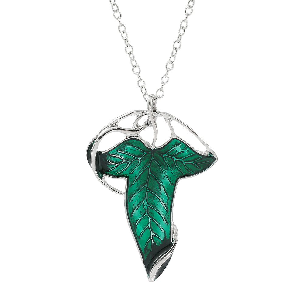Vintage Green Leaf Pendant Nec - Vintage Collector ulasan dan harga