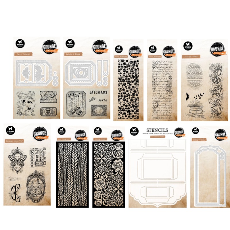 Tag Envelope Grunge Collection - Vintage Collectible Figures ulasan dan harga