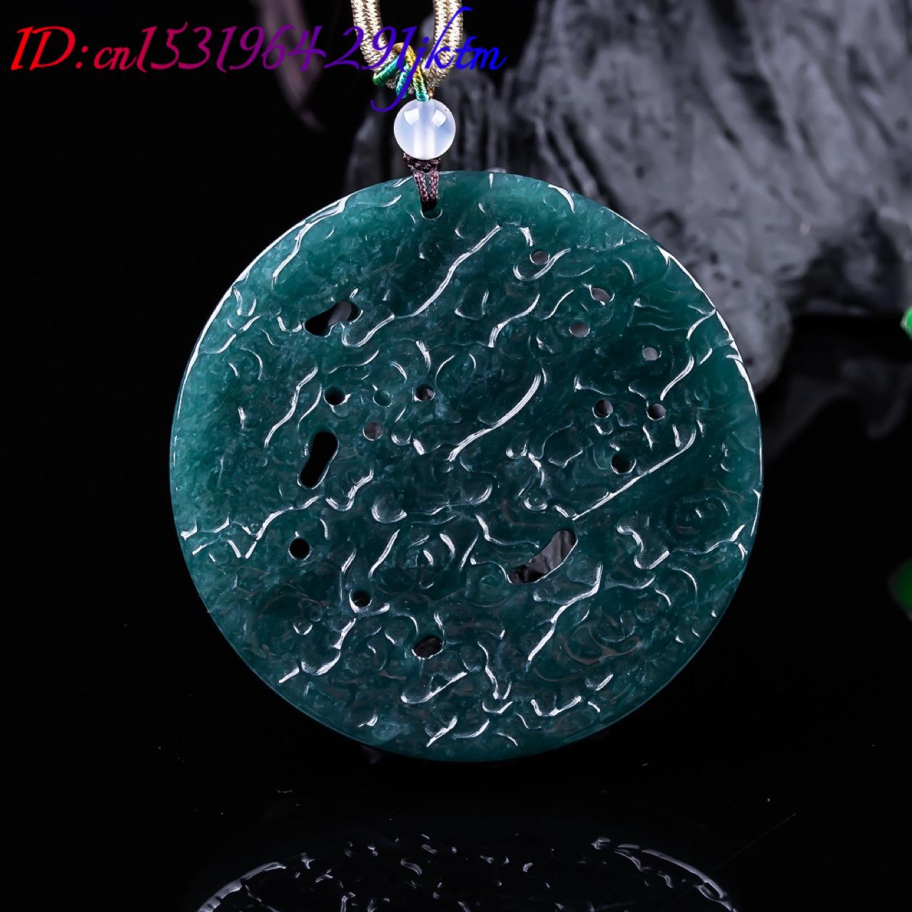 Burmese Jadeite Dragon Pendant - Vintage Necklace ulasan dan harga