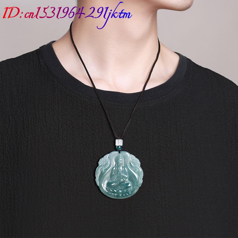 Natural Burmese Jadeite Buddha - Vintage Necklace ulasan dan harga