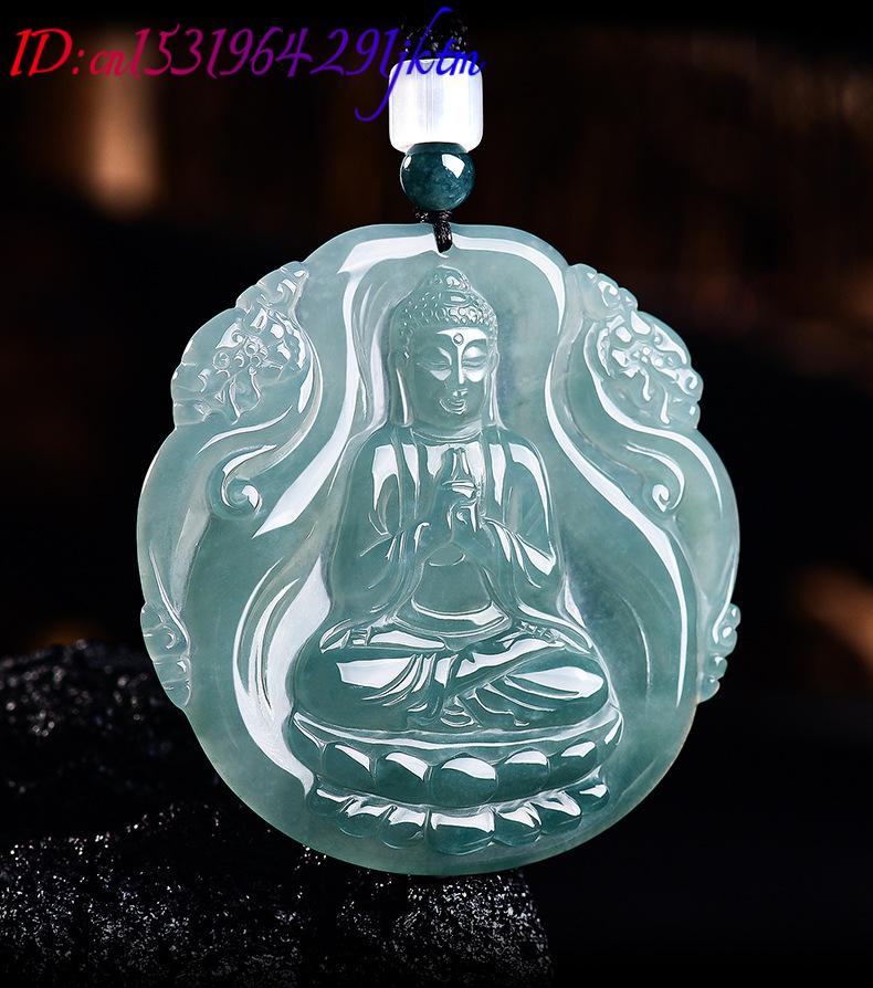 Natural Burmese Jadeite Buddha - Vintage Necklace ulasan dan harga