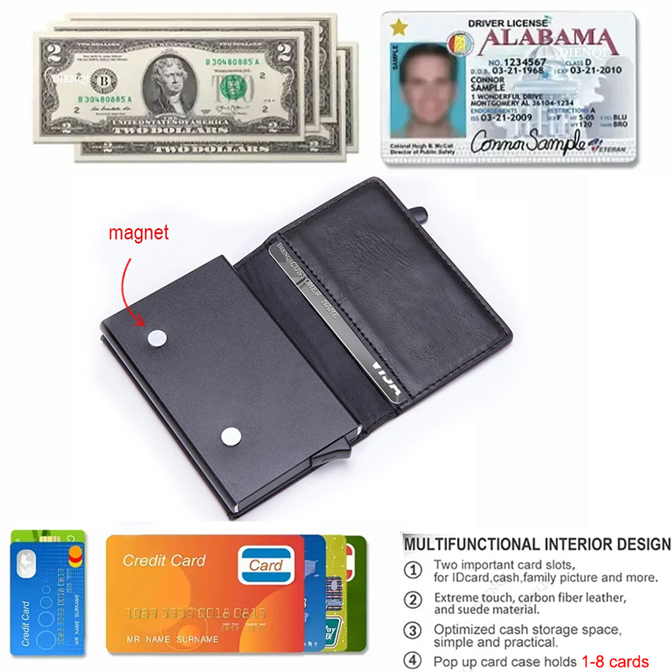 RFID Blocking Card Wallet Magn - Vintage Collectible Cards ulasan dan harga