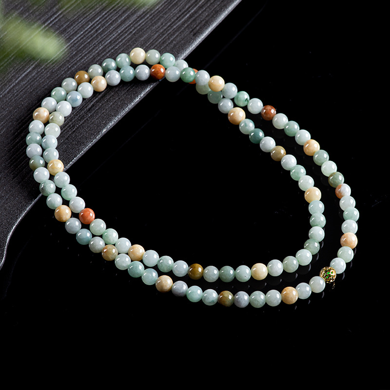 Burmese Jadeite Beads Bracelet - Vintage Necklace ulasan dan harga