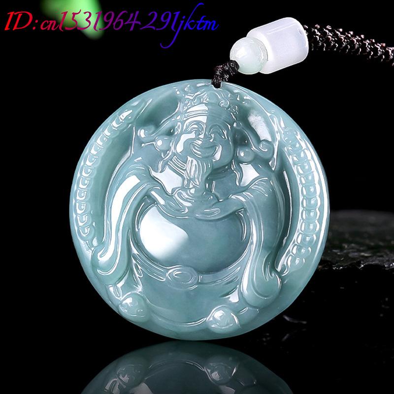 Burmese Jadeite God of Wealth  - Vintage Necklace ulasan dan harga