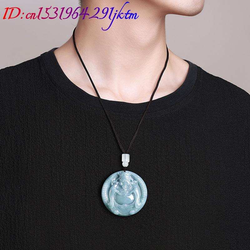 Burmese Jadeite God of Wealth  - Vintage Necklace ulasan dan harga