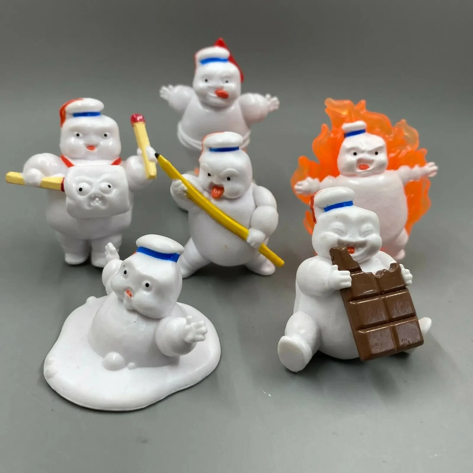 6pcs cute Vintage Ghostbusters - Vintage Collectible Figures ulasan dan harga