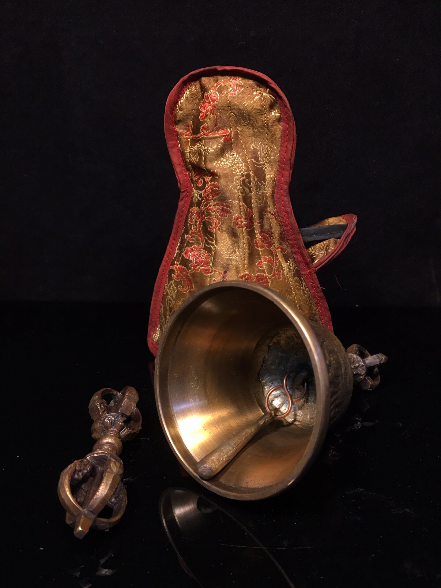 Vintage Pure Brass Vajra Bell  - Vintage Collectible Bells ulasan dan harga