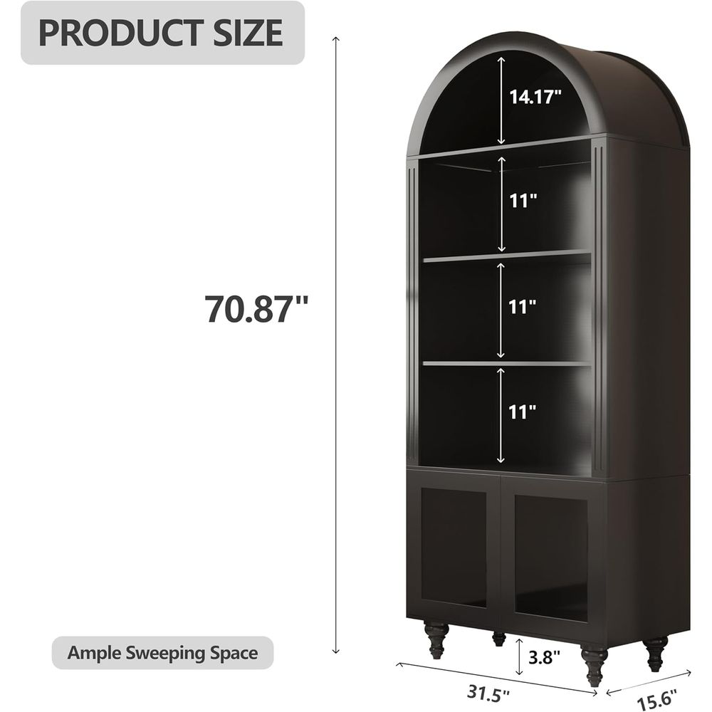 Wooden Arched Display Storage  - Collectible & Vintage Dolls For Wedding ulasan dan harga