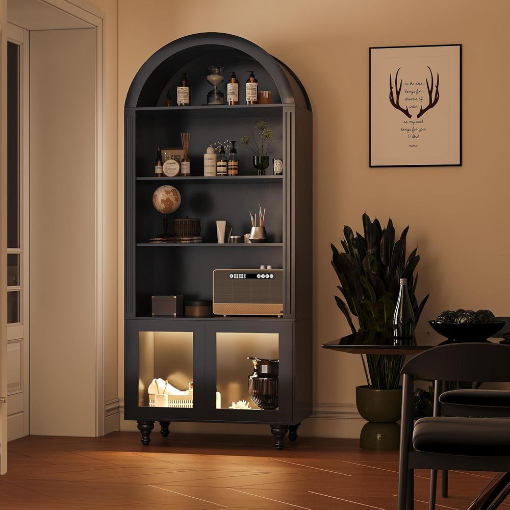 Wooden Arched Display Storage  - Collectible & Vintage Dolls For Wedding ulasan dan harga
