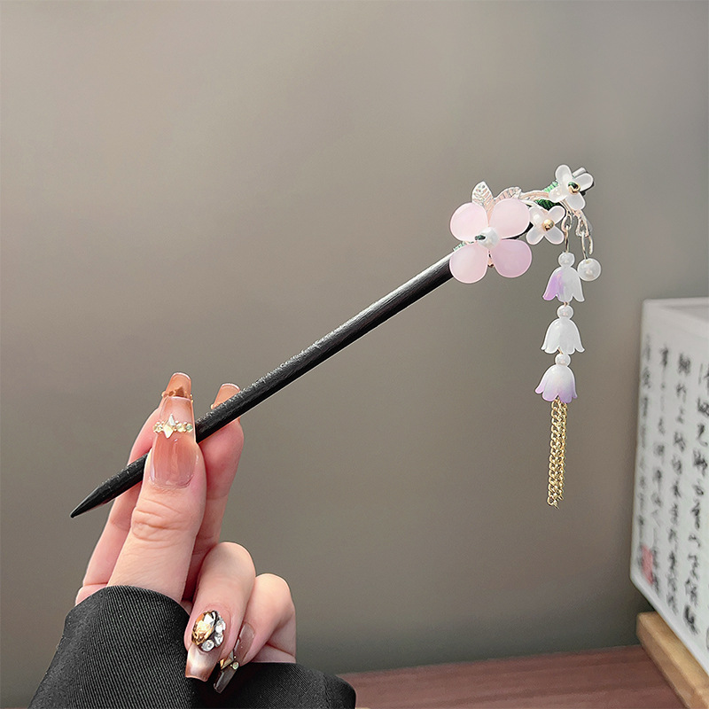 Classic Tassel Hair Stick Blac - Vintage Collector ulasan dan harga