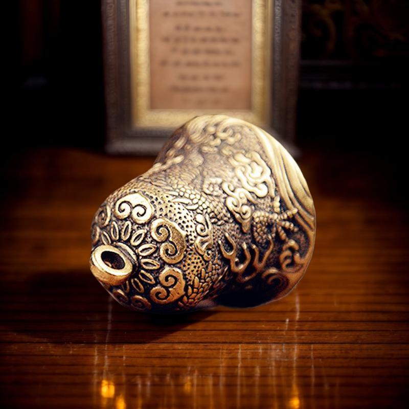 Vintage Brass Bell Carved Drag - Vintage Collectible Bells ulasan dan harga