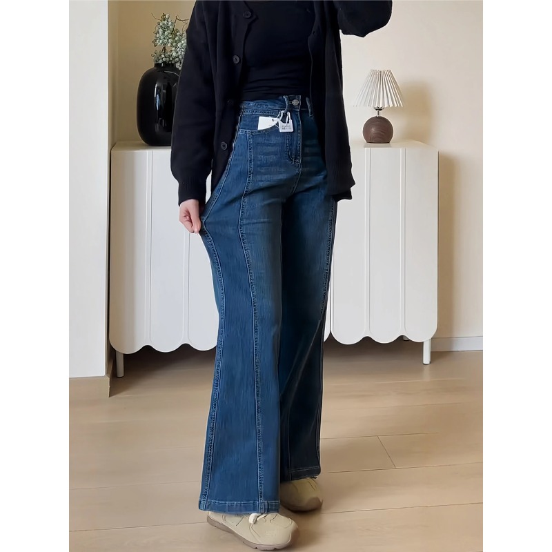 Autumn Elastic Bell Bot Jeans  - Vintage Collectible Bells ulasan dan harga