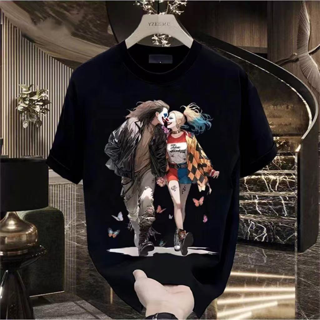 Men's Trendy Clown Print Cotto - Vintage Collectible Clowns ulasan dan harga