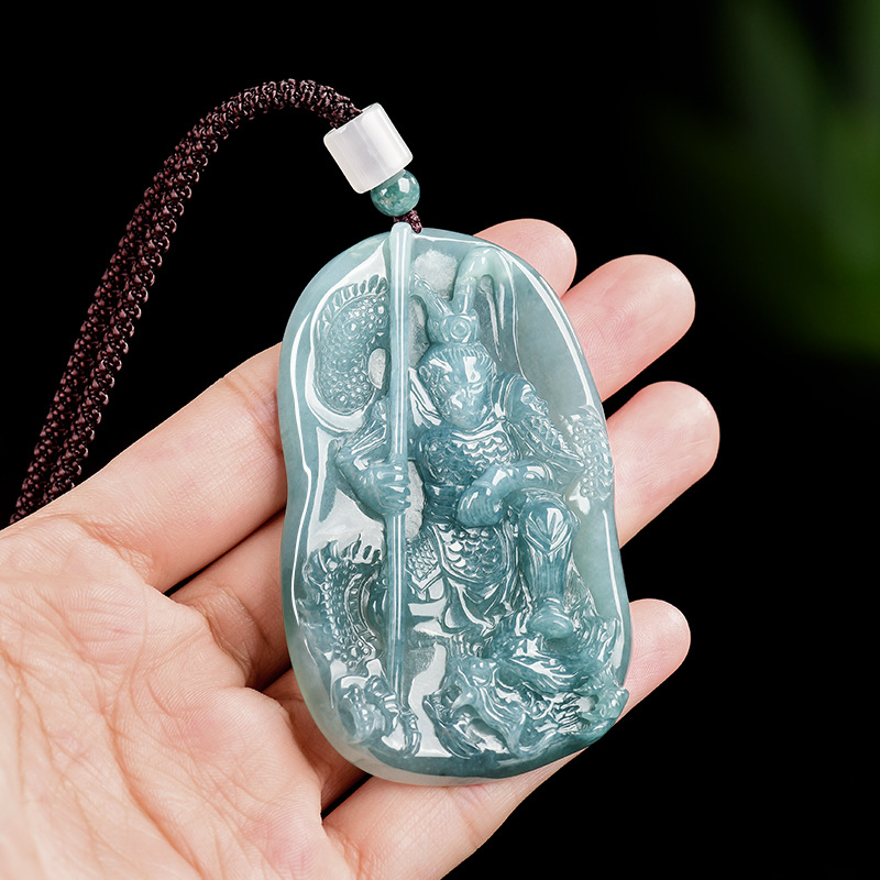 Burmese Jadeite Monkey King Pe - Vintage Necklace ulasan dan harga