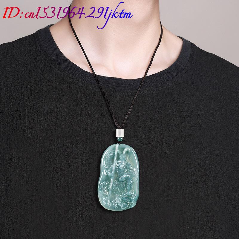 Burmese Jadeite Monkey King Pe - Vintage Necklace ulasan dan harga