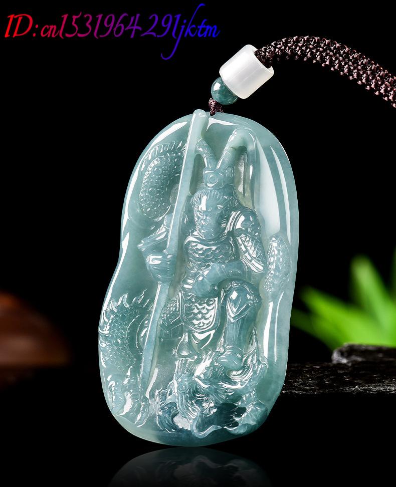 Burmese Jadeite Monkey King Pe - Vintage Necklace ulasan dan harga